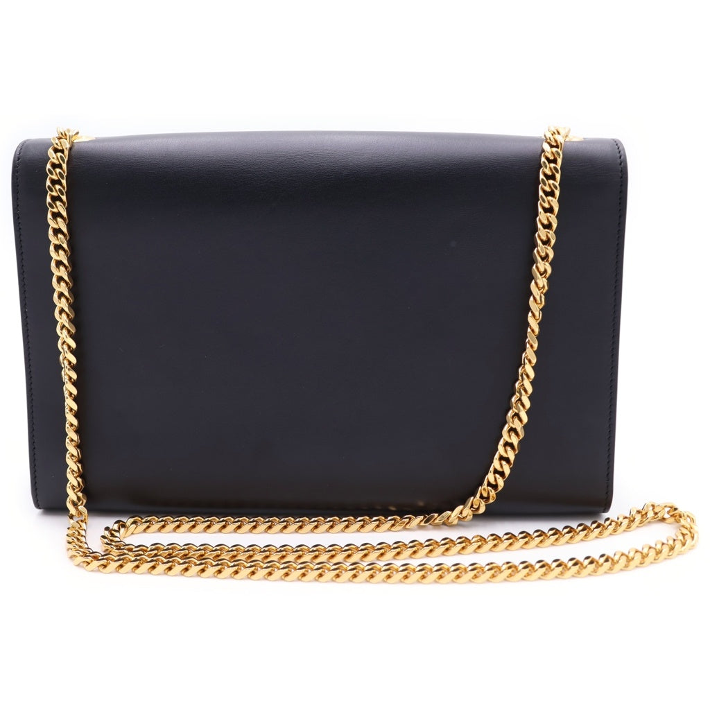 SAINT LAURENT PARIS(サンローランパリ) ケイト チェーンショルダーバッグ ブラック レザー 452159 ゴールド金具 レディース