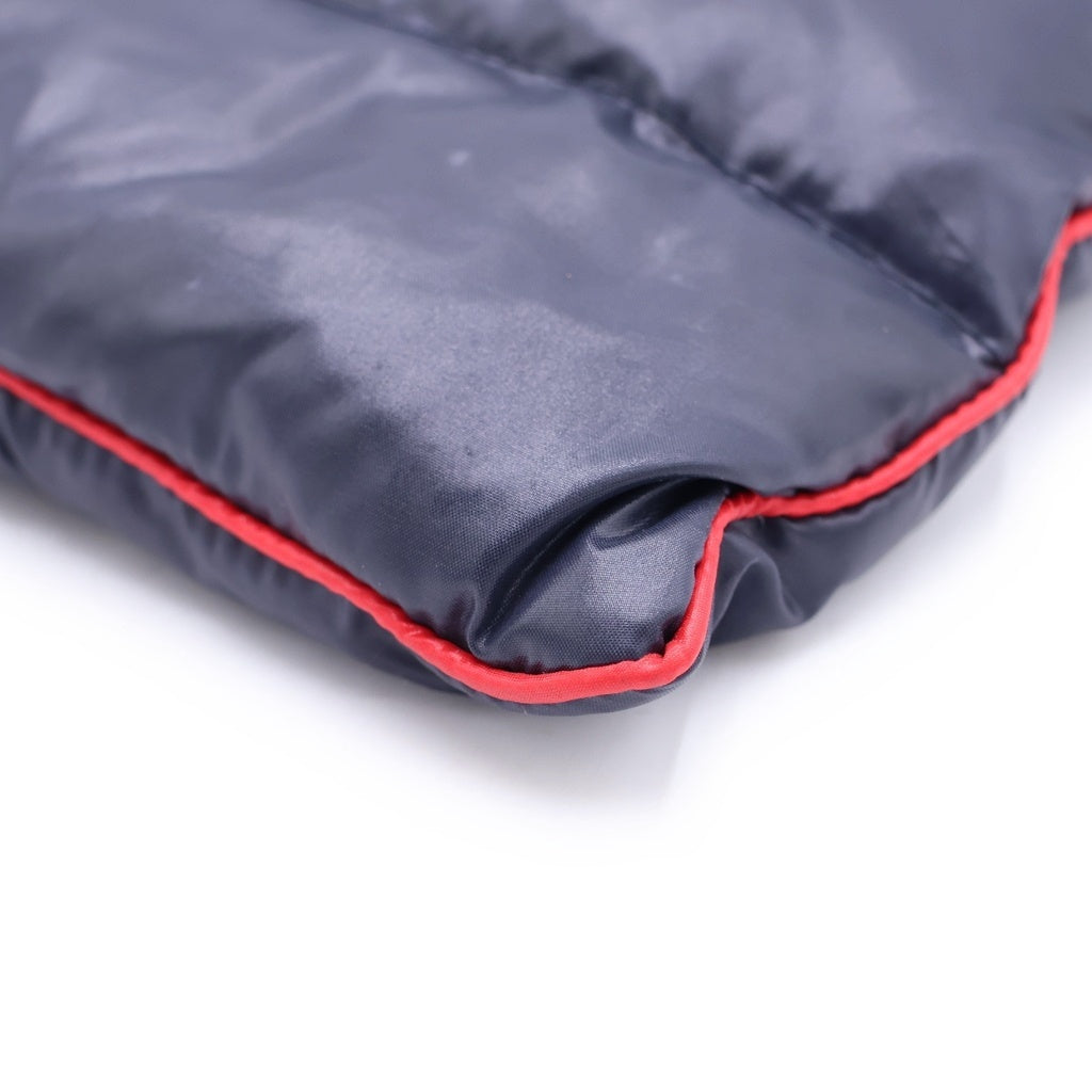 MONCLER(モンクレール) ロゴセカンドバッグ クラッチバッグ ネイビー ナイロン