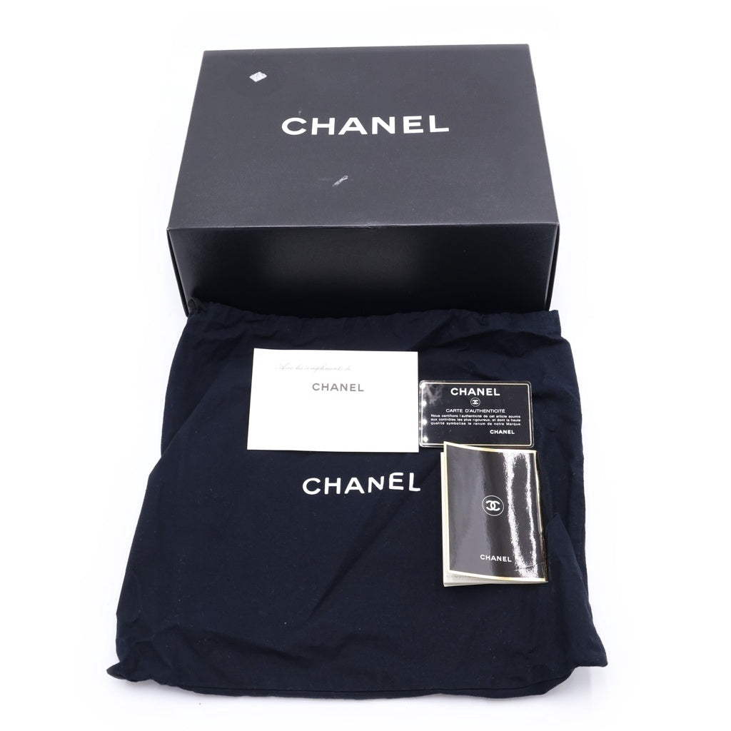 CHANEL(シャネル) ワイルドステッチ チェーンショルダーバッグ ブラック キャビアスキン シルバー金具 レディース