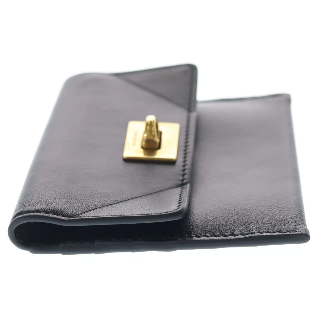 BALENCIAGA(バレンシアガ) ロデオ フラップカードホルダー ミニ財布 カードケース ブラック カーフスキン 822592 ゴールド金具 レディース