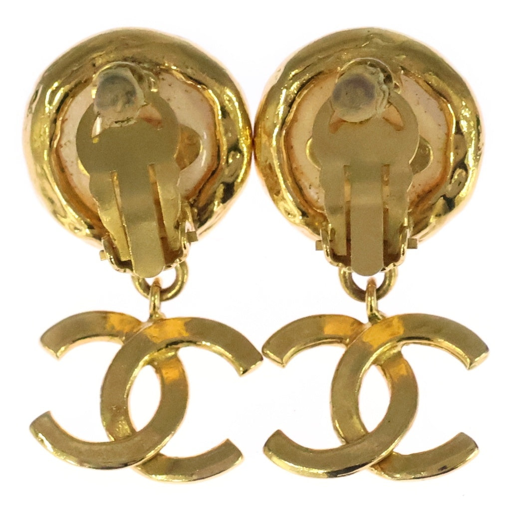 CHANEL(シャネル) ココマーク パール イヤリング ホワイト×ゴールド レディース