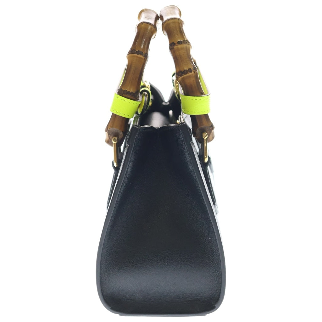 GUCCI(グッチ) ダイアナミニ 2WAY ハンドバッグ ショルダーバッグ ブラック レザー 655661 ゴールド金具 レディース