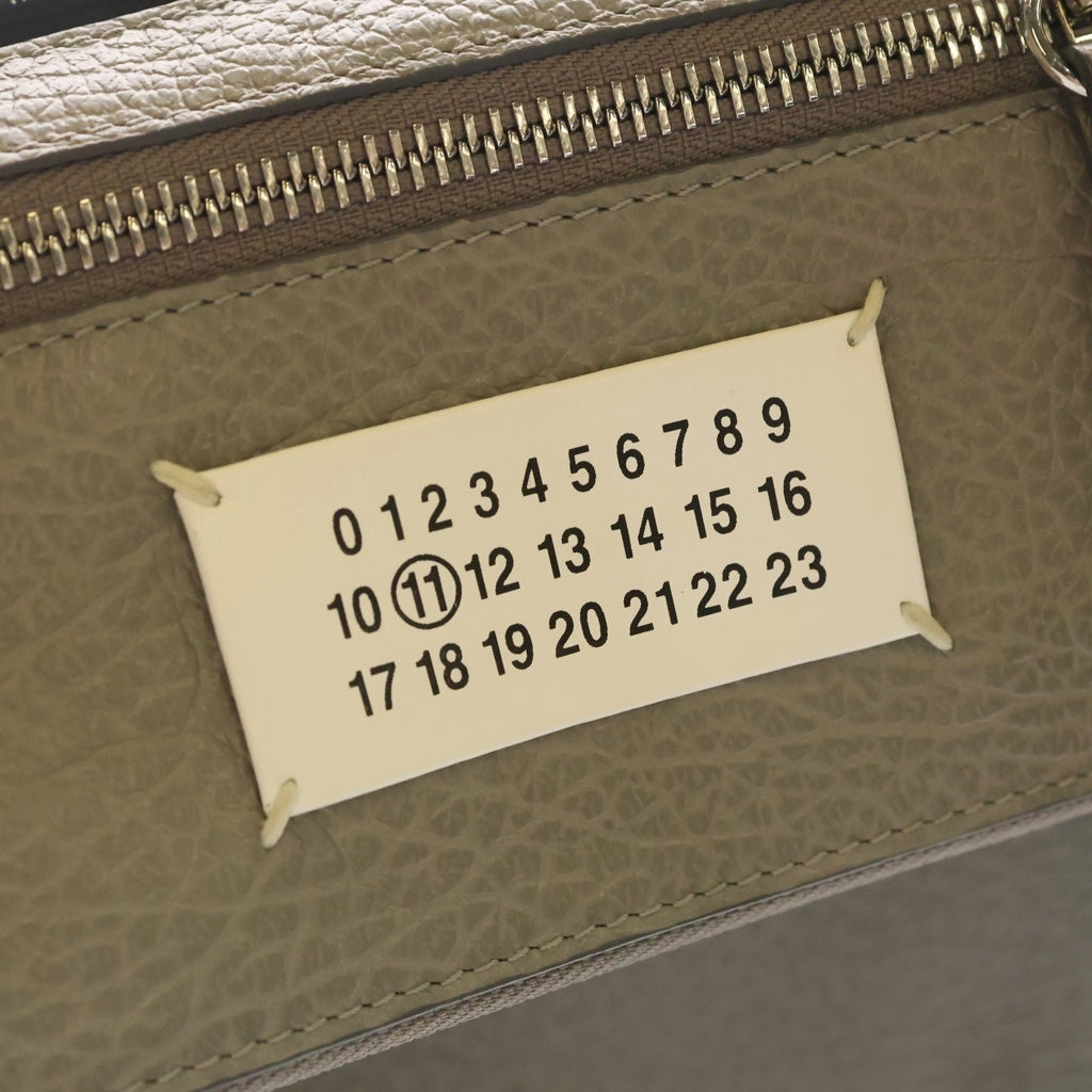 MM6 Maison Margiela(エムエムシックスメゾンマルジェラ) 20AW 5AC MEDIUM ミディアム ハンド ショルダーバッグ レザー ブリーチ グレー S56WG0093 レディース
