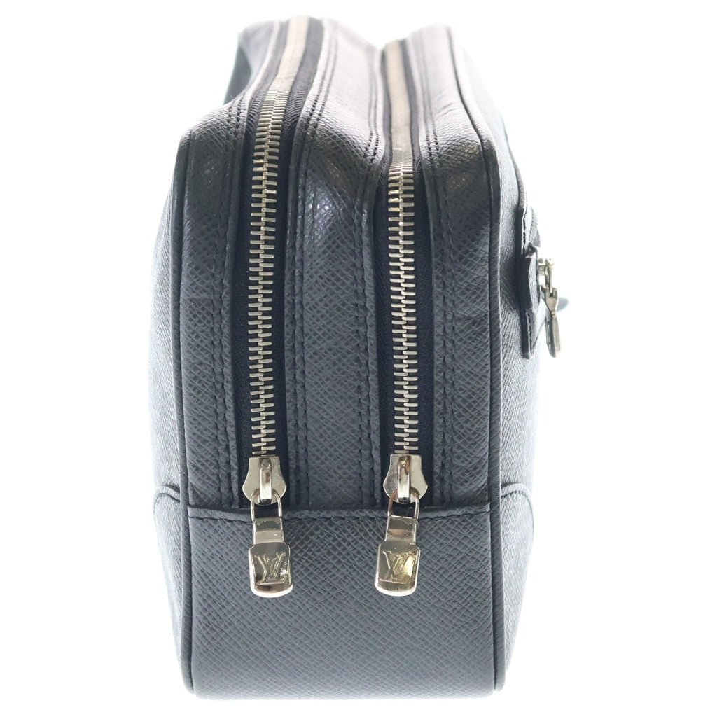 LOUIS VUITTON(ルイヴィトン) タイガ パヴェル アルドワーズ セカンドバッグ ケース ブラック レザー M31142 シルバー金具
