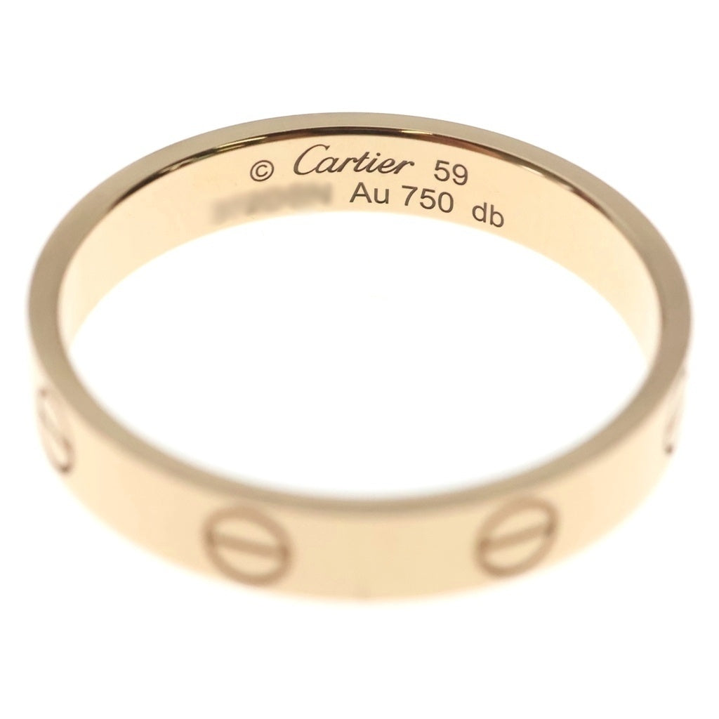 Cartier(カルティエ) ミニ ラブ リング 指輪 Au750 K18PG ピンクゴールド レディース