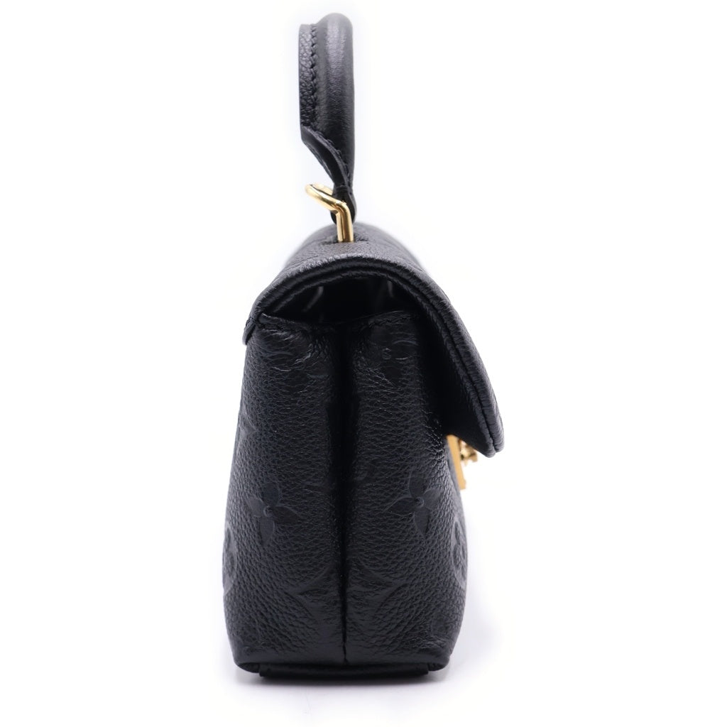 LOUIS VUITTON(ルイヴィトン) モノグラムアンプラント ナノ・マドレーヌ レザー 2WAY ハンドバッグ ショルダーバッグ ICタイプ ノワール ブラック M12144 レディース