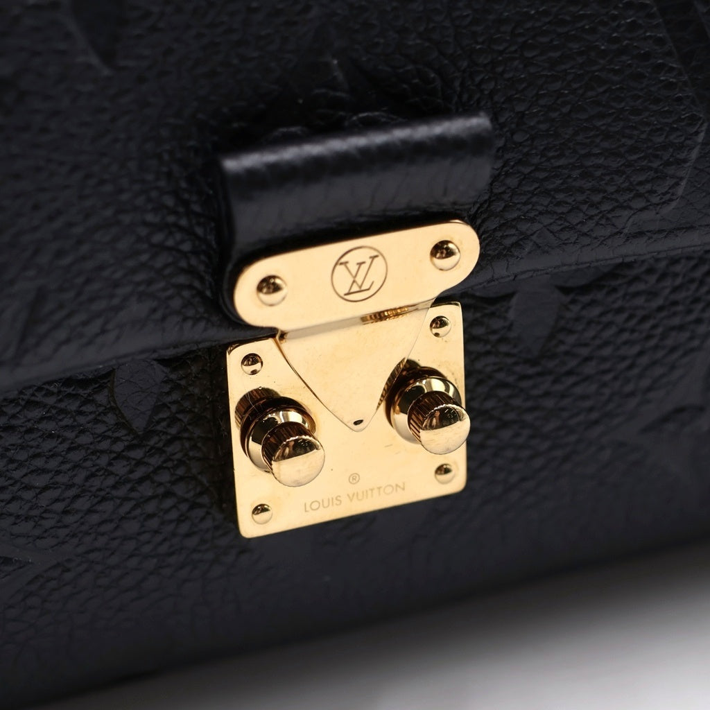 LOUIS VUITTON(ルイヴィトン) モノグラムアンプラント ナノ・マドレーヌ レザー 2WAY ハンドバッグ ショルダーバッグ ICタイプ ノワール ブラック M12144 レディース