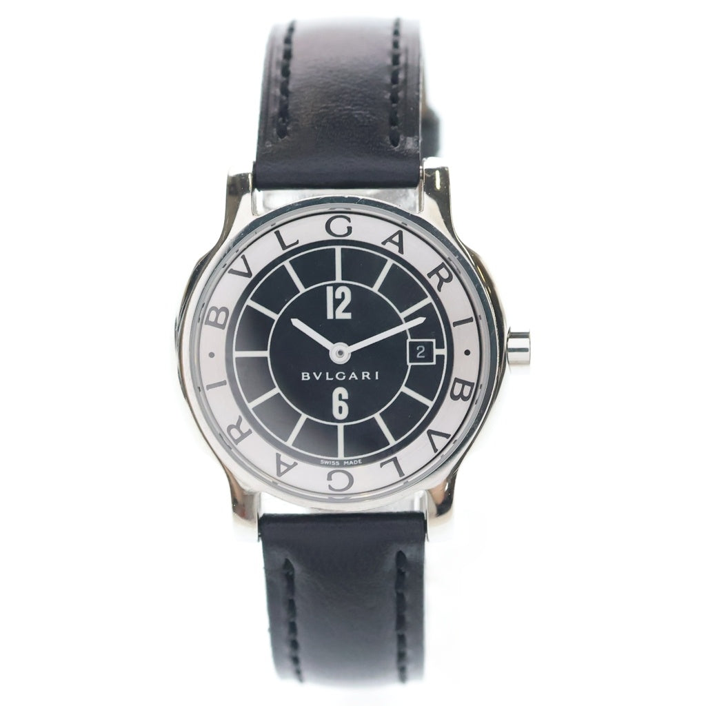 BVLGARI(ブルガリ) ソロテンポ 黒文字盤 SS/QZ ステンレス クォーツ 電池式 腕時計 ST29S