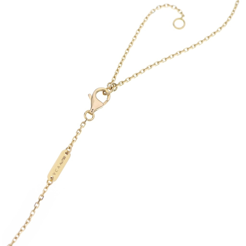 Van Cleef & Arpels(ヴァンクリーフアンドアーペル) ヴィンテージアルハンブラ ピンクセーブル Au750 K18PG ネックレス 2015年ホリデー ピンクゴールド レディース