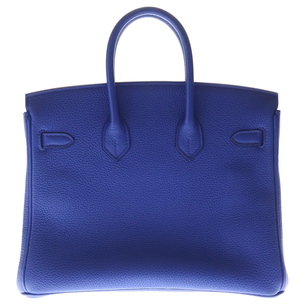 HERMES(エルメス) バーキン25 トゴ シルバー金具 ハンドバッグ U刻印 ブルー系 レディース