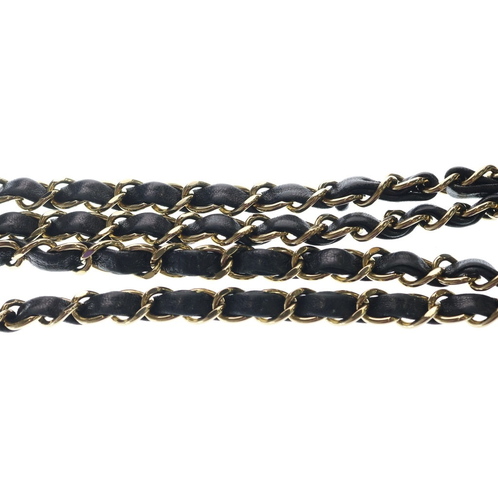 CHANEL(シャネル) シャネル25 SフラップSチェーン ショルダーバッグ ブラック ラムスキン AS5049 ゴールド金具 レディース