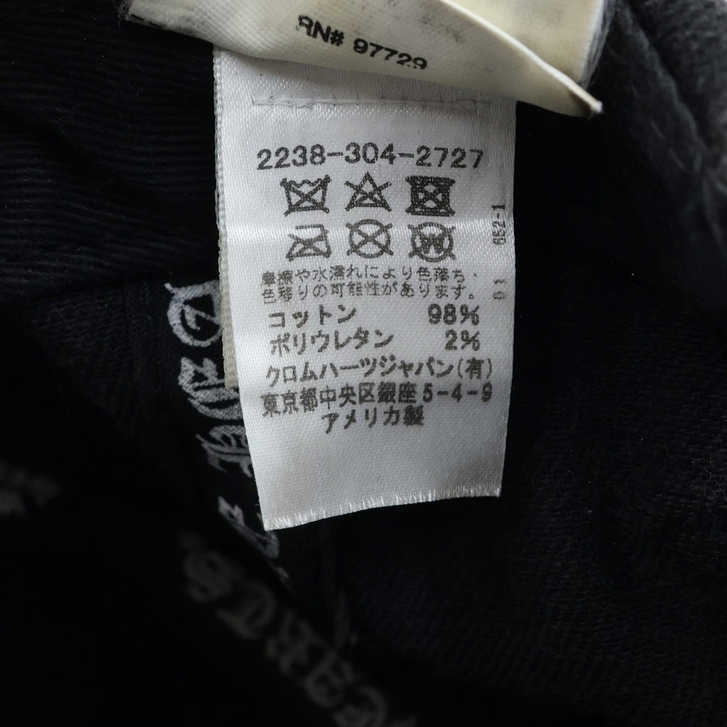 CHROME HEARTS(クロムハーツ) CHクロス デニムベースボールキャップ 帽子 ブラック