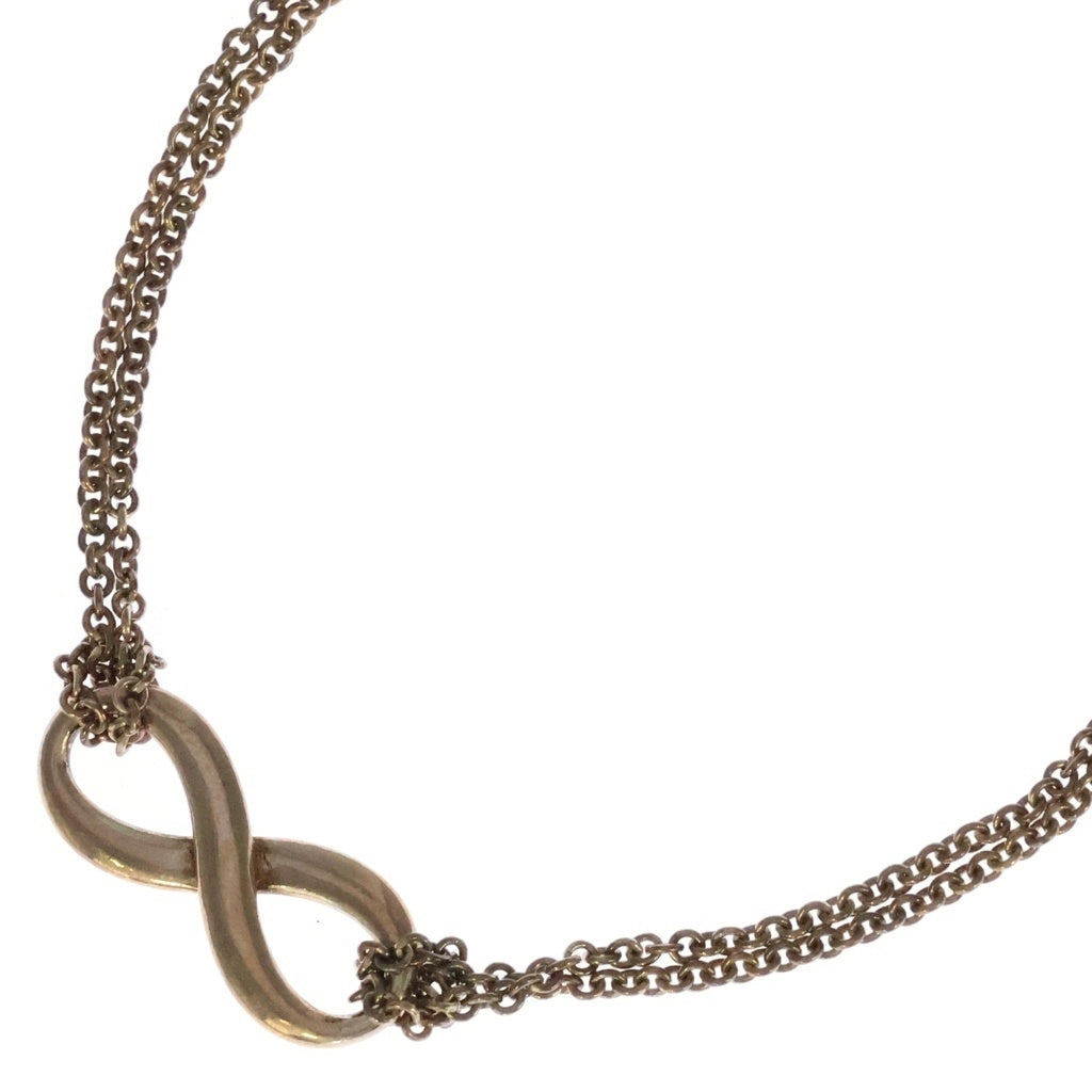 TIFFANY & Co.(ティファニー) インフィニティ ダブルチェーン ブレスレット ペンダント シルバー レディース