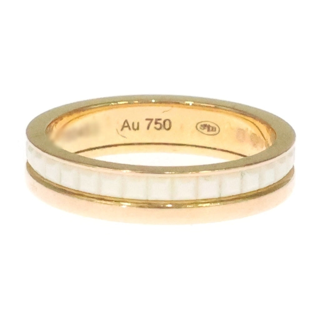 BOUCHERON(ブシュロン) キャトル ホワイト リング ピンクゴールド×ホワイト Au750 PG #47 レディース