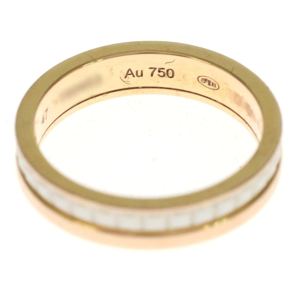 BOUCHERON(ブシュロン) キャトル ホワイト リング ピンクゴールド×ホワイト Au750 PG #47 レディース