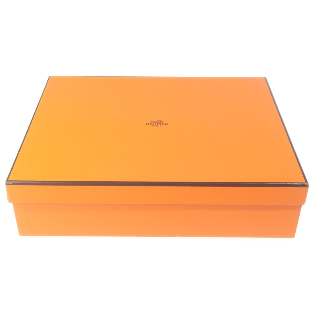 HERMES(エルメス) オラン Hロゴ レザー フラット サンダル シューズ ブラウン レディース