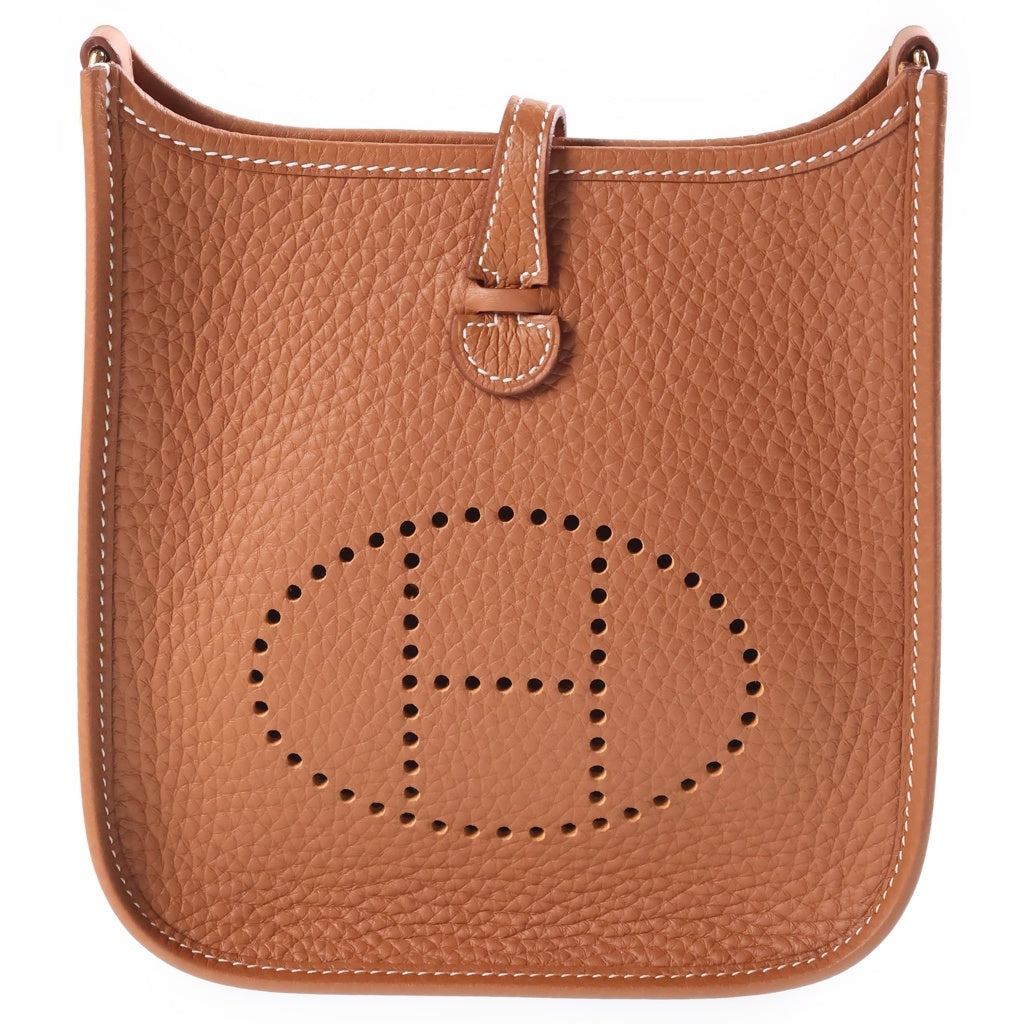 HERMES(エルメス) エヴリンTPM ショルダーバッグ ゴールド トリヨン K刻印 ゴールド金具 レディース