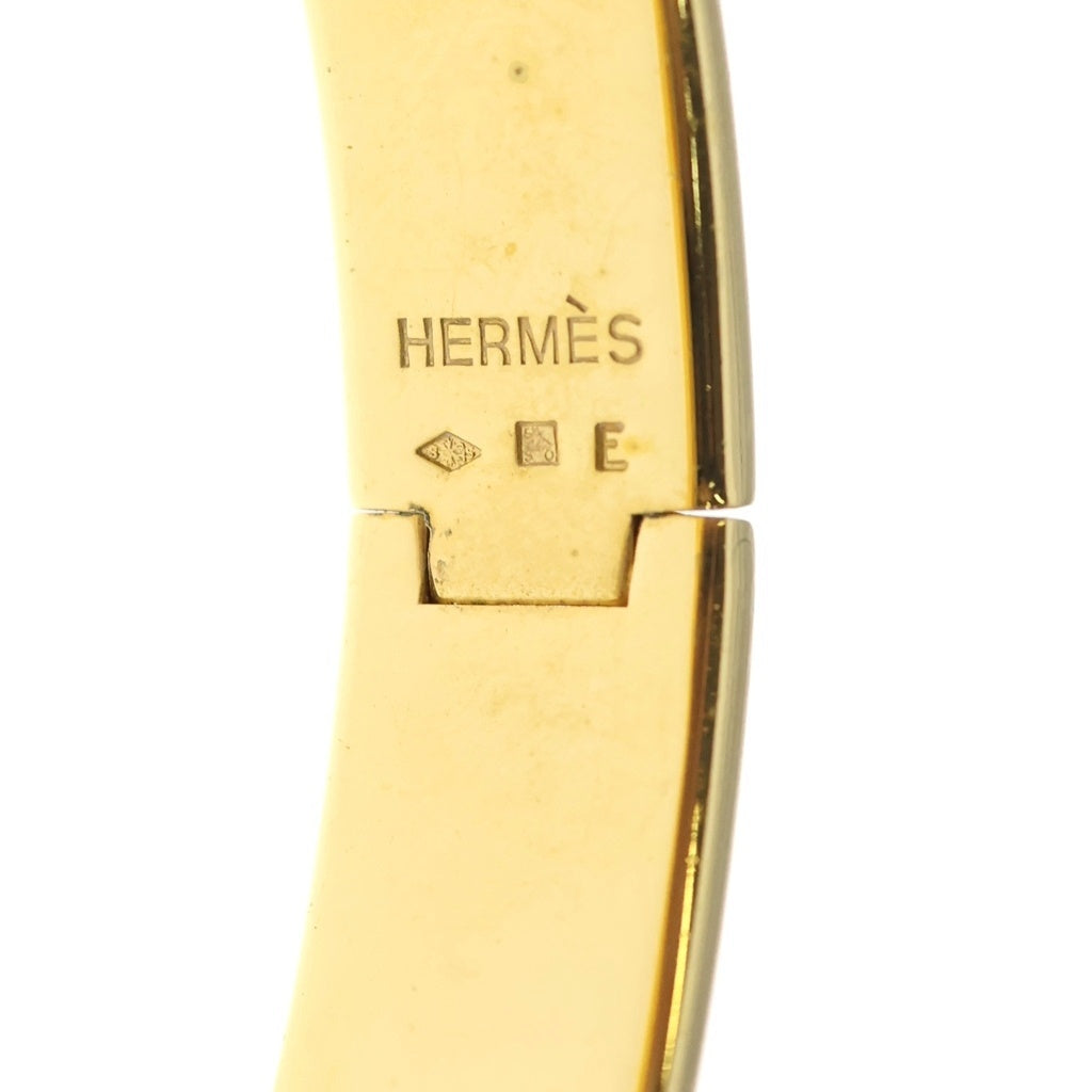 HERMES(エルメス) クリッククラック バングル ブレスレット ゴールド×パープル レディース