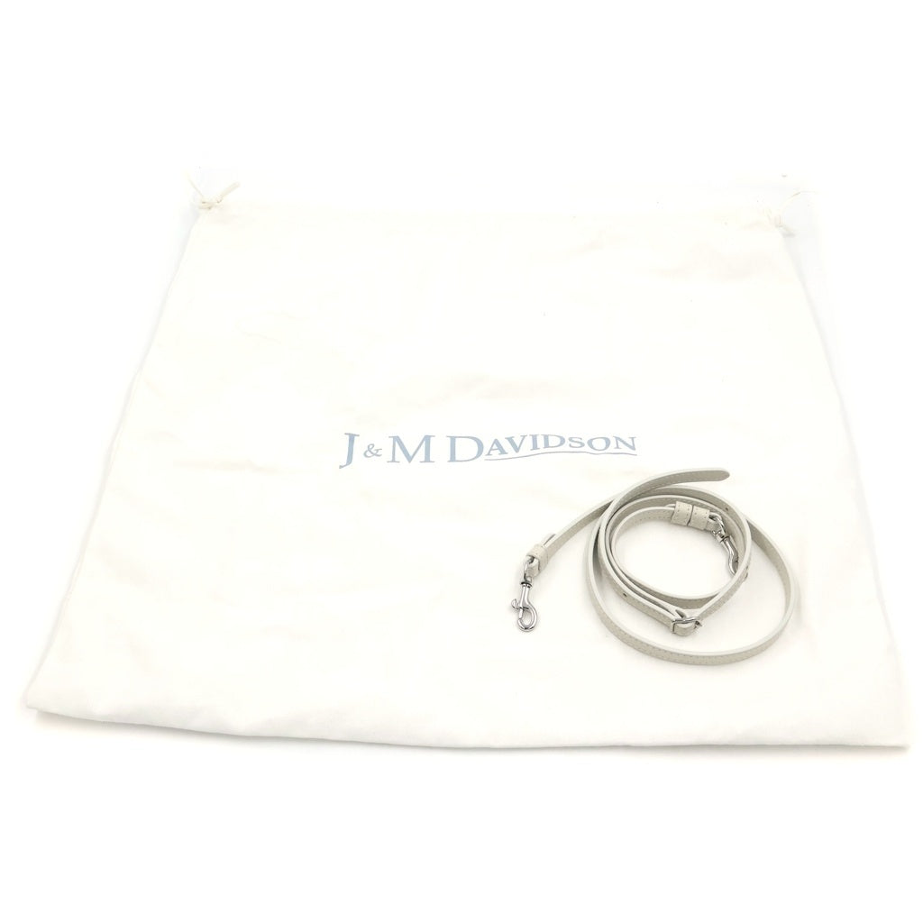 J&M DAVIDSON(ジェイアンドエムデヴィッドソン) カーニバル フリンジ 2WAYハンドバッグ ショルダーバッグ チェーンバッグ ホワイト レザー シルバー金具 レディース