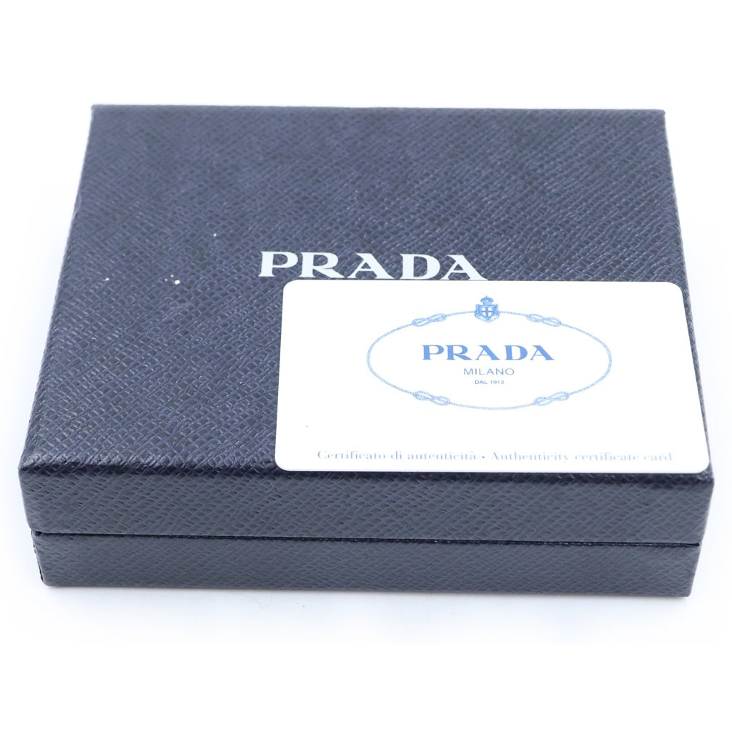PRADA(プラダ) ダイアグラム 二つ折り財布 ベージュ レザー 1MV204 レディース