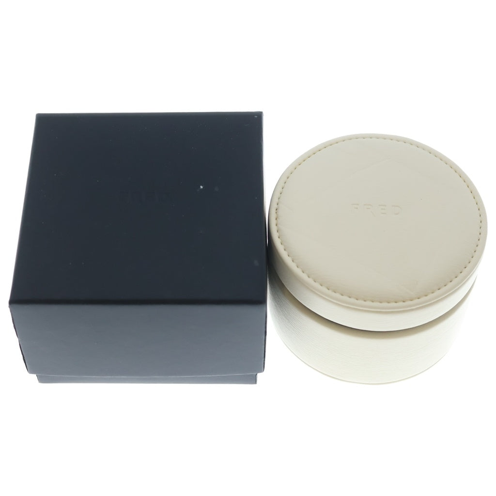 FRED(フレッド) フォース10 ラージ パヴェダイヤ ブレスレット バングル Au750 K18WG ホワイトゴールド/グリーン OB0027 レディース