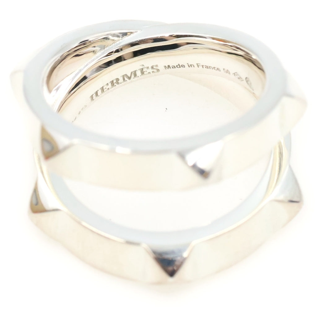 HERMES(エルメス) クルードゥH ダブルリング シルバー SV925 25AG149498 レディース