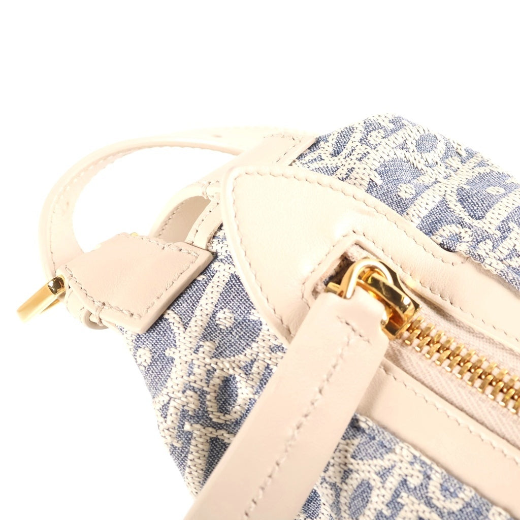 Christian Dior(クリスチャンディオール) D-Journey バッグ スモール ショルダーバッグ ブルー系 キャンバス×レザー レディース
