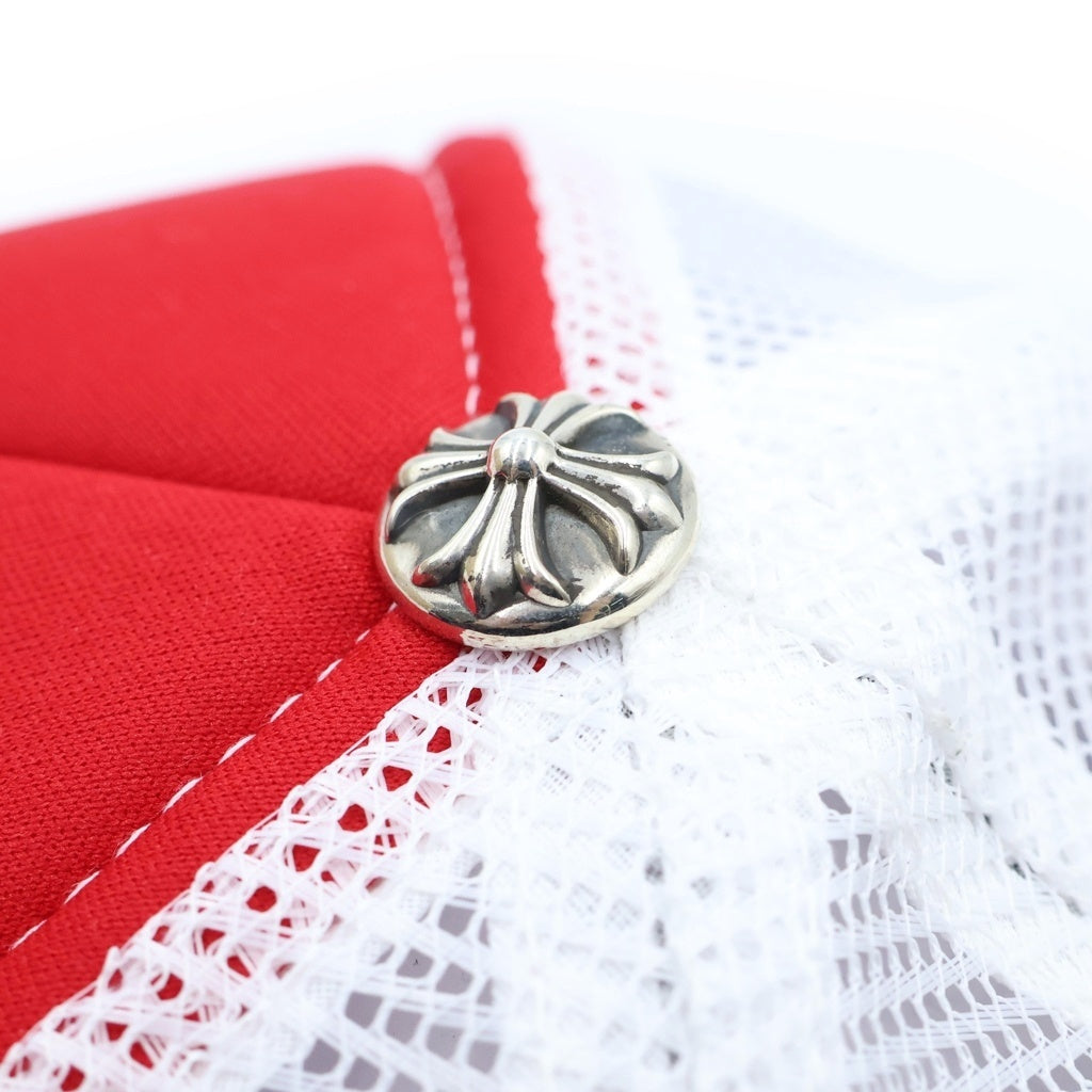 CHROME HEARTS(クロムハーツ) フロントセメンタリー トラッカーキャップ ブルー×レッド×ホワイト #OS レディース
