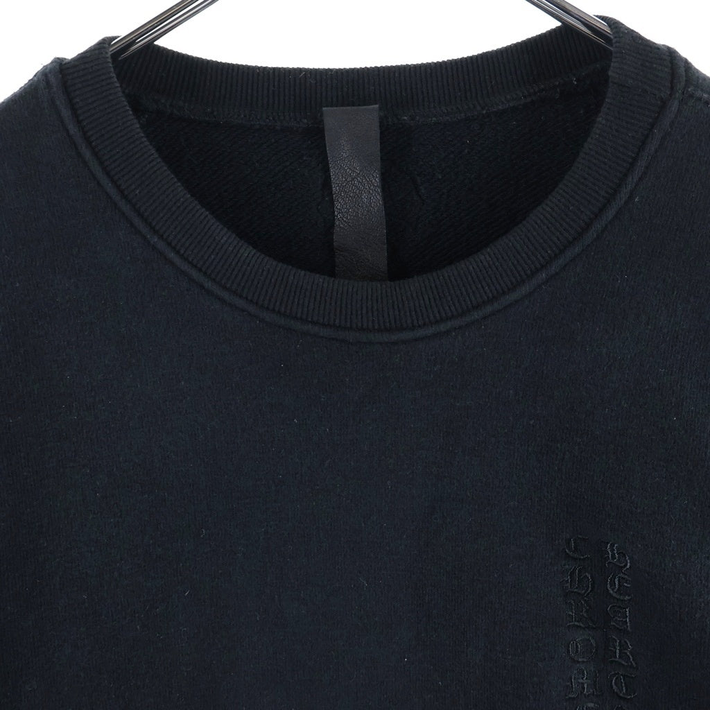 CHROME HEARTS(クロムハーツ) Y Not Crewneck SWEAT ワイノット クロスパッチ クルーネック プルオーバー スウェットトレーナー ブラック