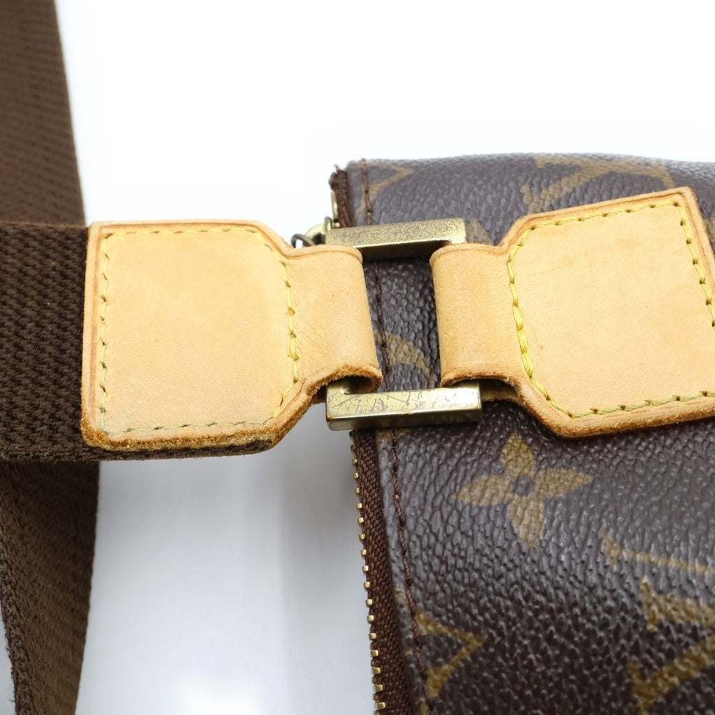 LOUIS VUITTON(ルイヴィトン) モノグラム ポシェットボスフォール ショルダーバッグ ブラウン レザー×PVC M40044 ゴールド金具 レディース