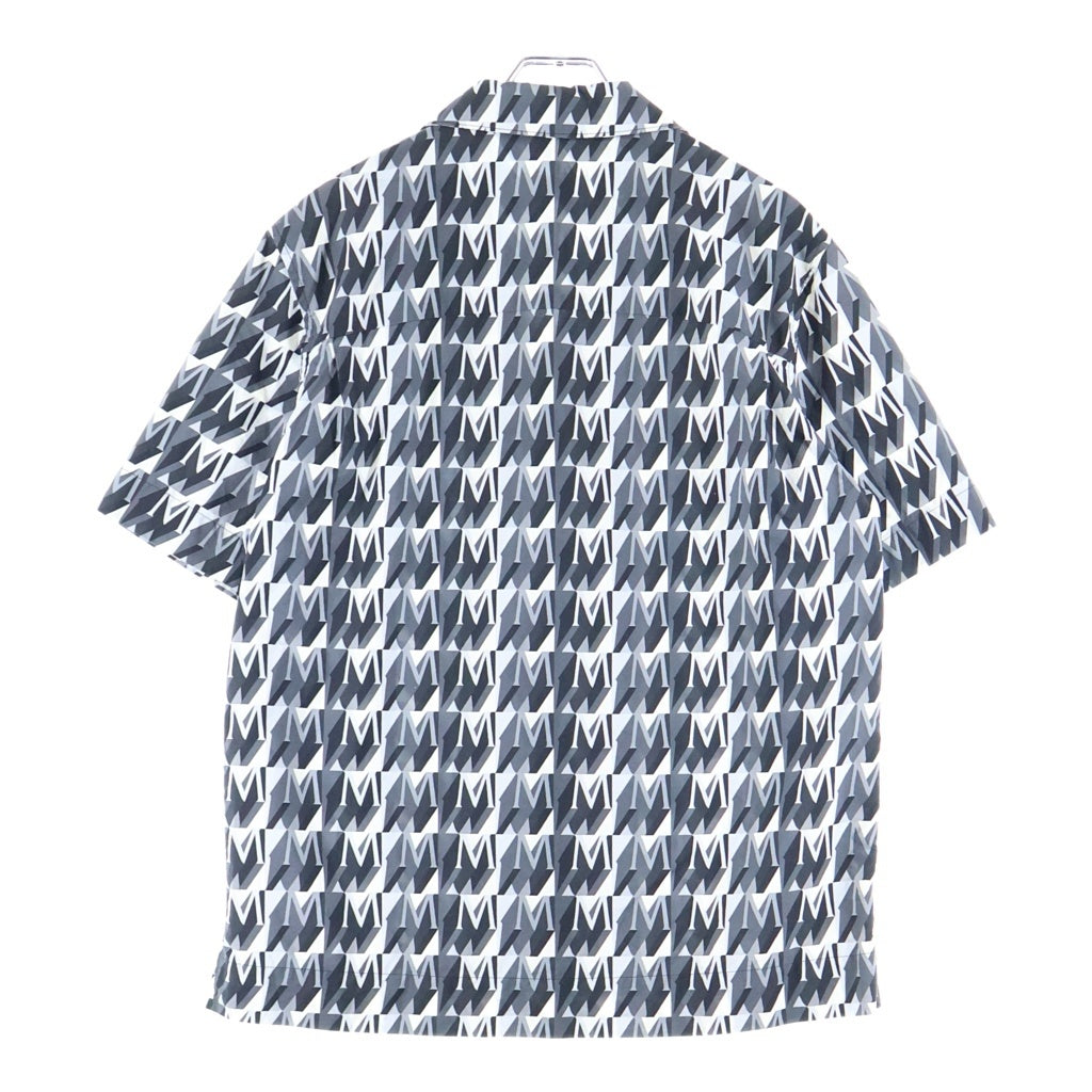 MONCLER(モンクレール) 総柄シャツ ブラウス 半袖 グレー コットン J10912F00004 597MZ
