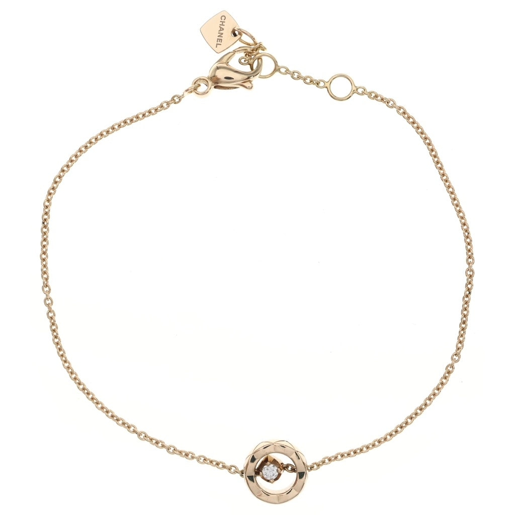 CHANEL(シャネル) ココクラッシュ 1PD ダイヤ ブレスレット ピンクゴールド Au750PG J12368 レディース