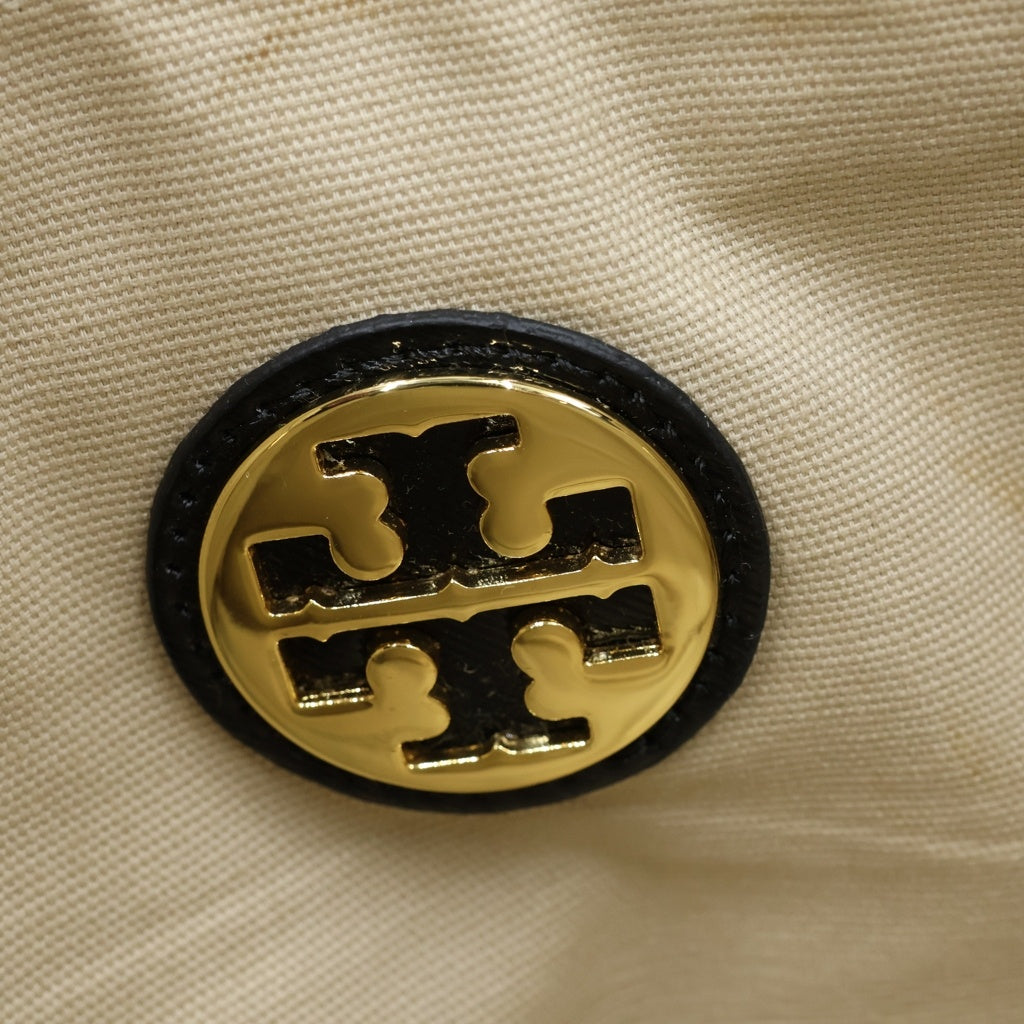 TORY BURCH(トリー バーチ) ロゴトートバッグ ハンドバッグ ブラック パテント