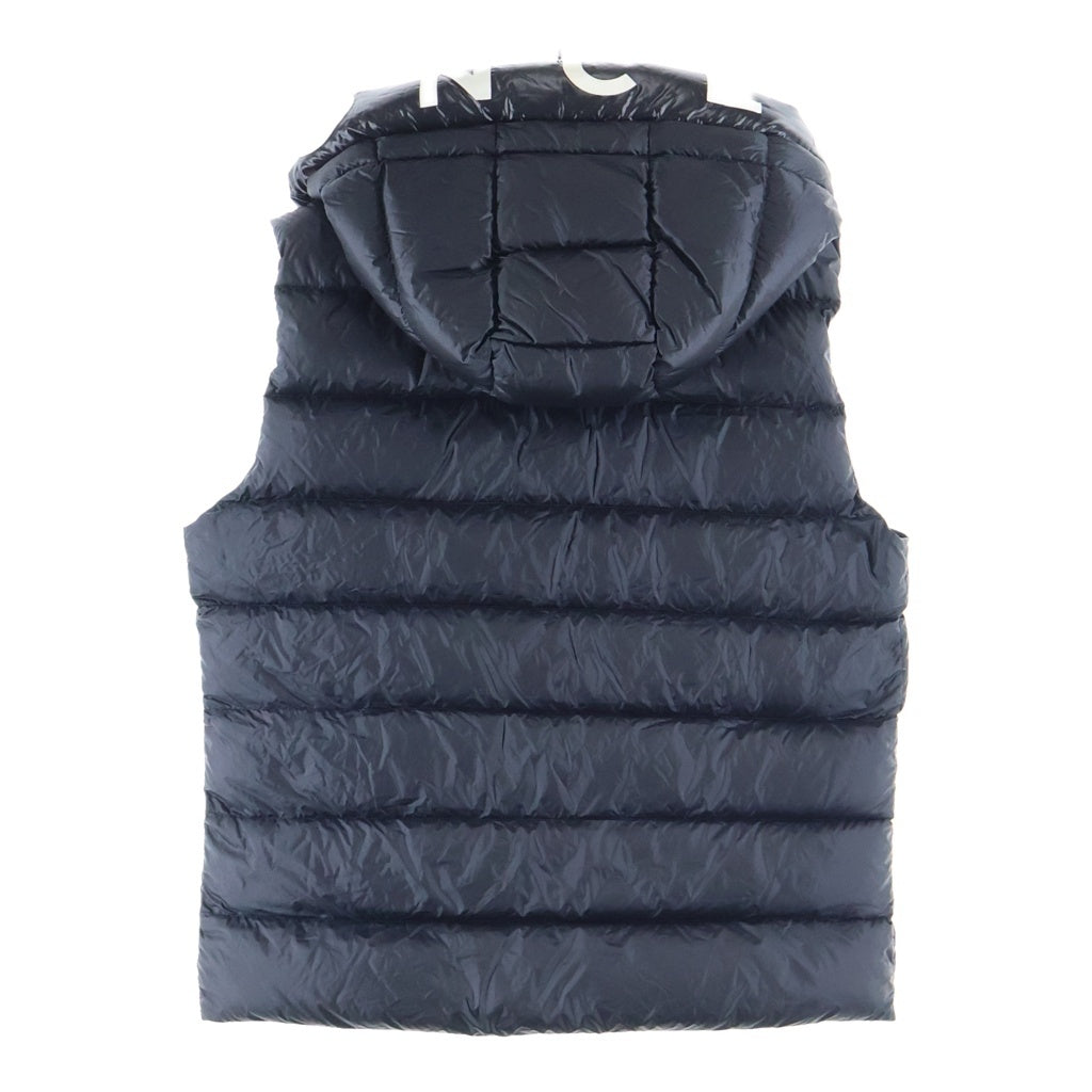 MONCLER(モンクレール) ワッペンロゴ ダウンベスト フード ブラック