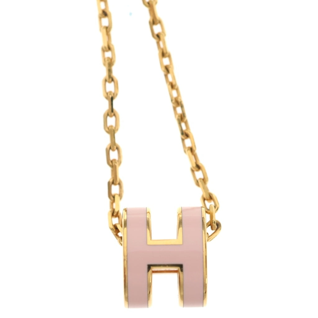 HERMES(エルメス) ポップアッシュ ネックレス ペンダント チェーン ピンク レディース