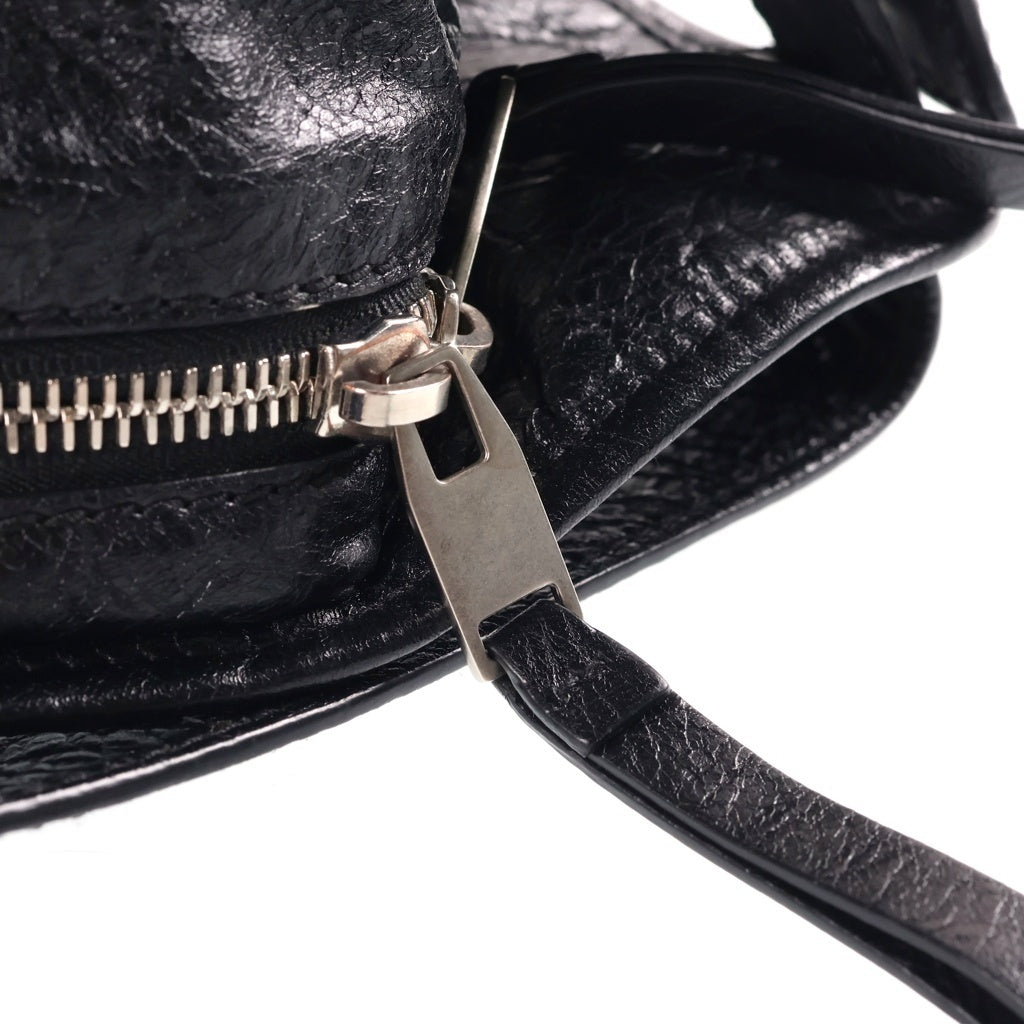 BALENCIAGA(バレンシアガ) クラシック ネオリフト レザー シルバー金具 ボディバッグ ウエストバッグ スリングバッグ ブラック 542013
