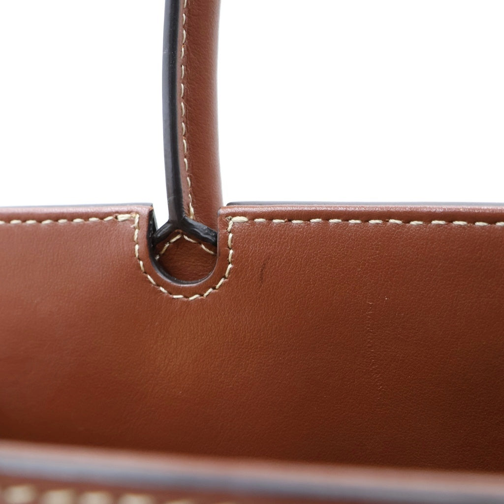 BURBERRY(バーバリー) タイトル ミニ ノバチェック レザー キャンバス 2WAY ハンドバッグ ショルダーバッグ ブラウン/ベージュ 8025267 レディース