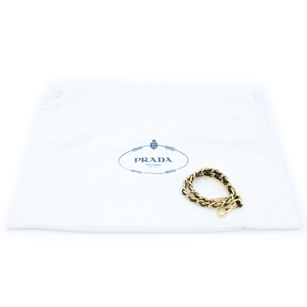 PRADA(プラダ) Re-Edition 1995 2WAYショルダーバッグ チェーンハンドバッグ ブラック ナイロン 1BC204 ゴールド金具 レディース