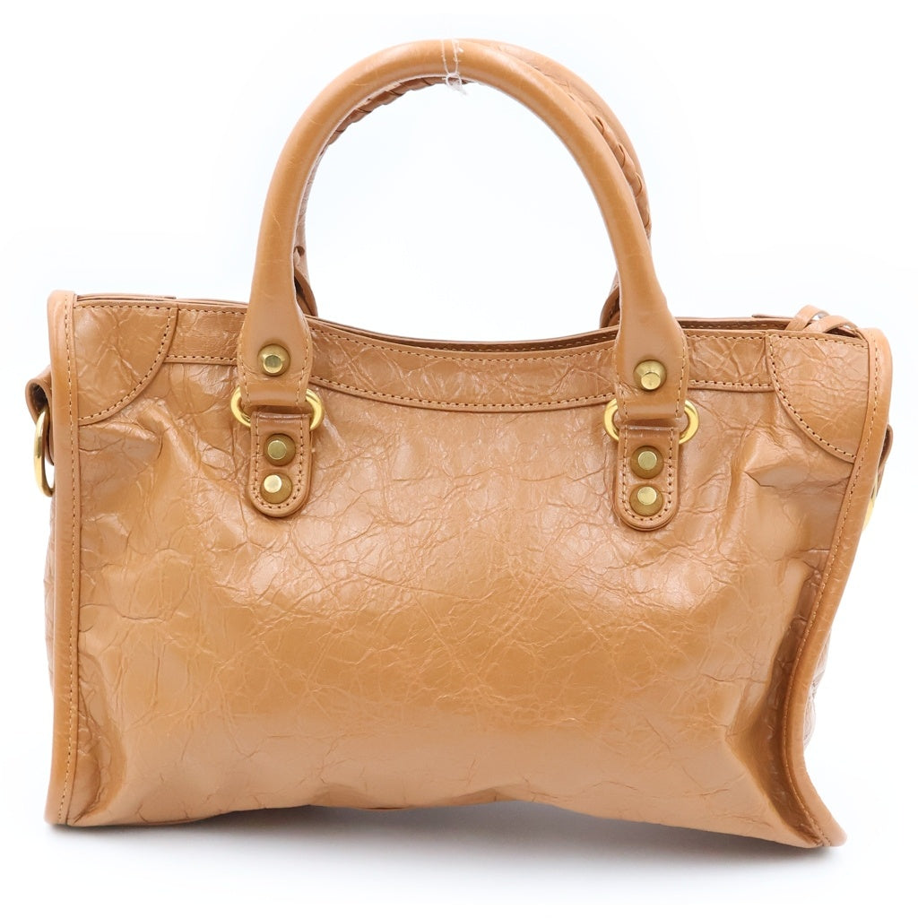 BALENCIAGA(バレンシアガ) ル シティ スモール 2WAYバッグ ショルダーバッグ レザー ブラウン 811442 レディース