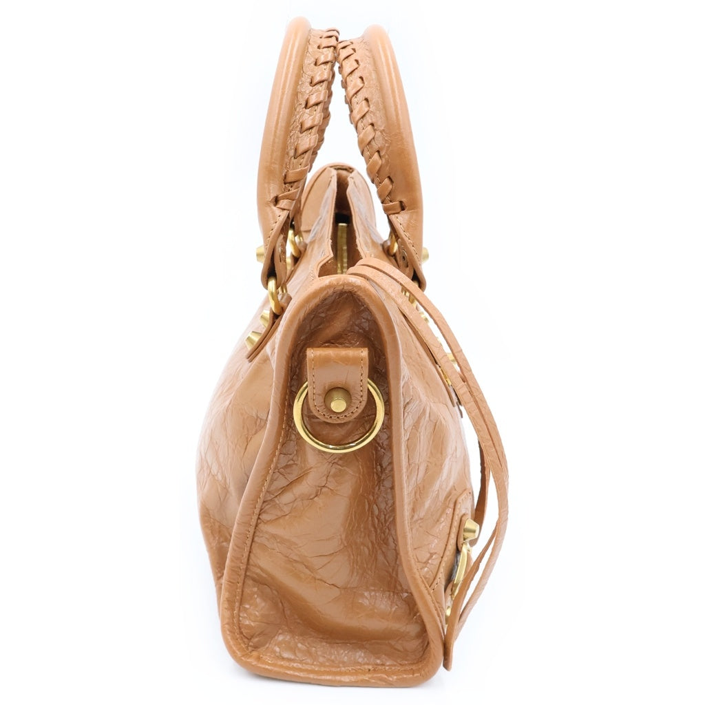 BALENCIAGA(バレンシアガ) ル シティ スモール 2WAYバッグ ショルダーバッグ レザー ブラウン 811442 レディース