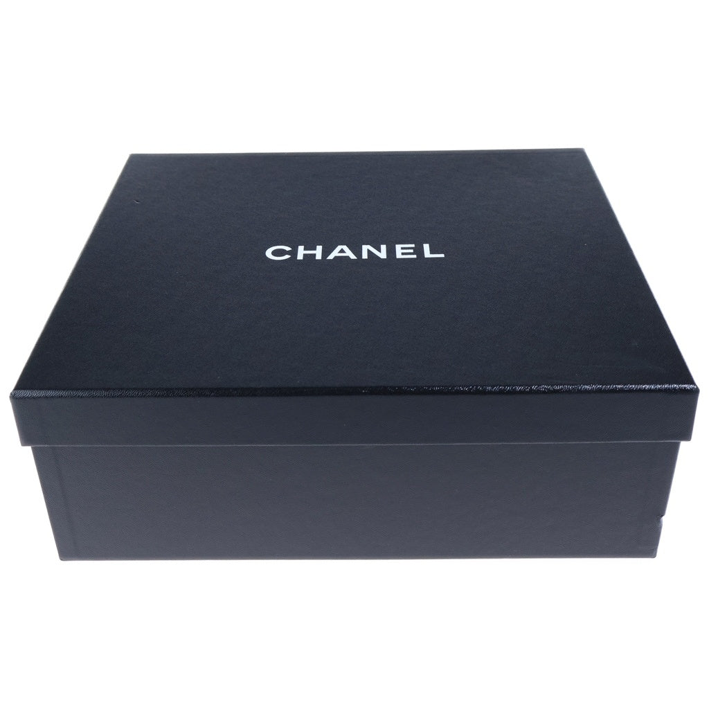 CHANEL(シャネル) ココマーク ラインストーン ベルクロサンダル ラバーソール ゴールド金具 フラットサンダル シューズ #37 ブラック G46448 レディース