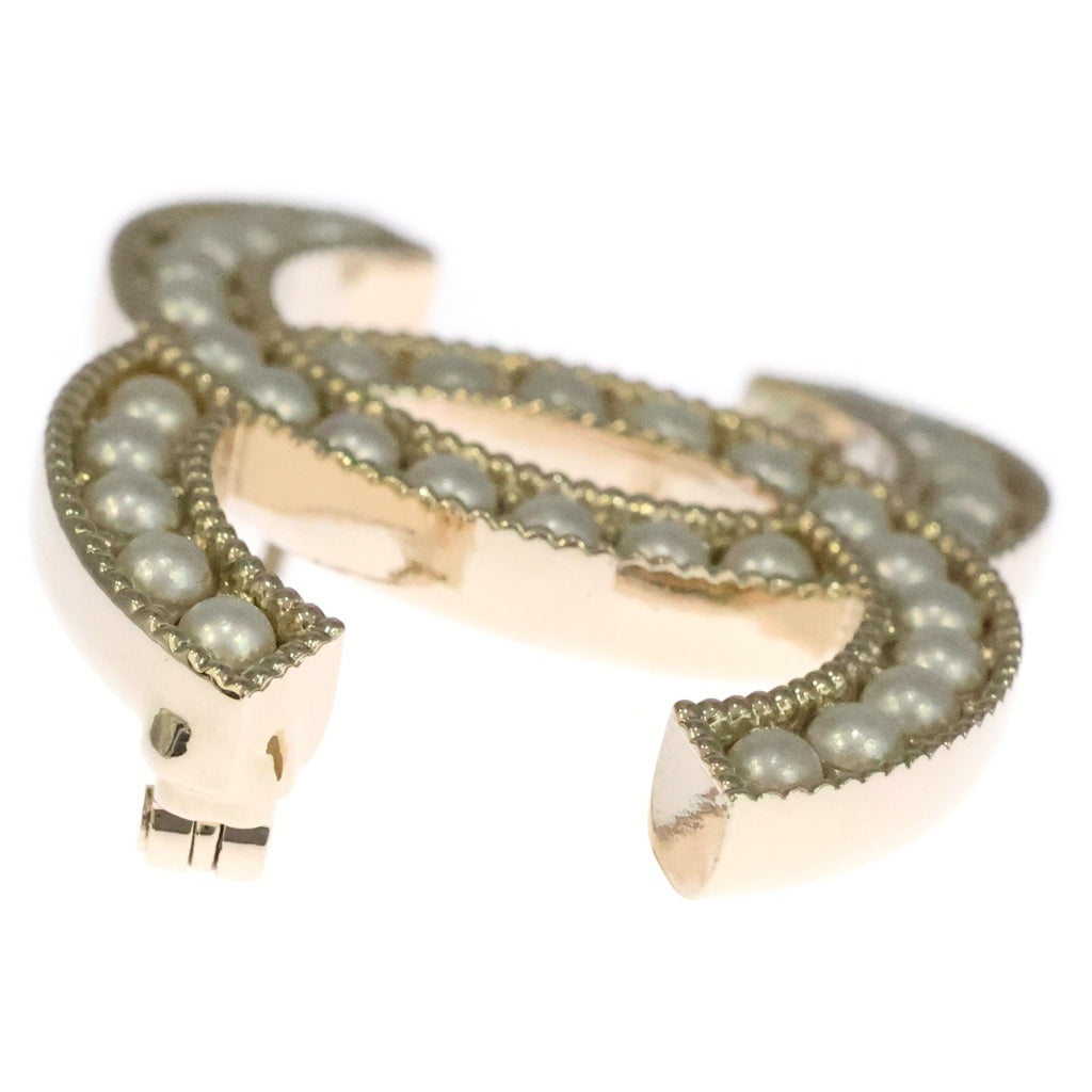 CHANEL(シャネル) ココマーク ロゴ パール ピンバッジ ブローチ ゴールド C23A レディース