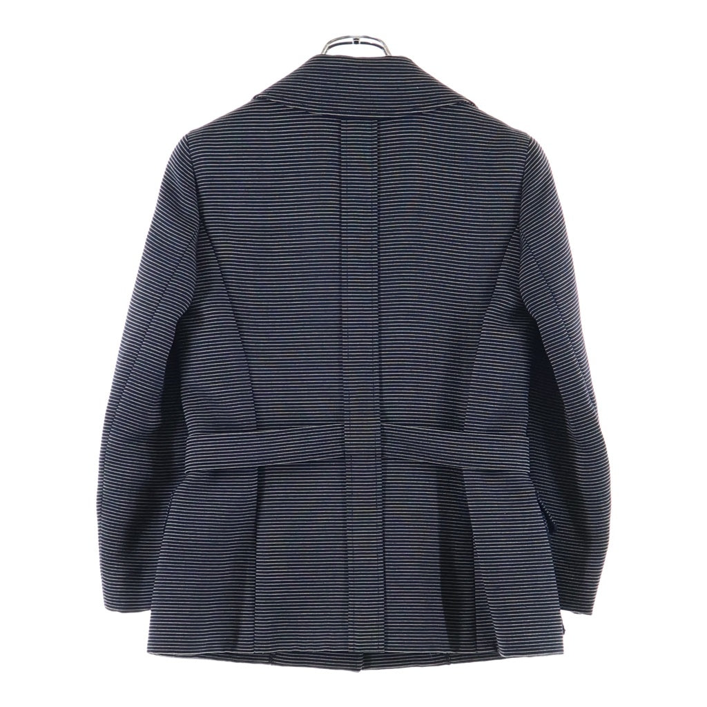 CHANEL(シャネル) ジャケット ボーダー カメリア ウール シルク ネイビー P17308V09775 レディース