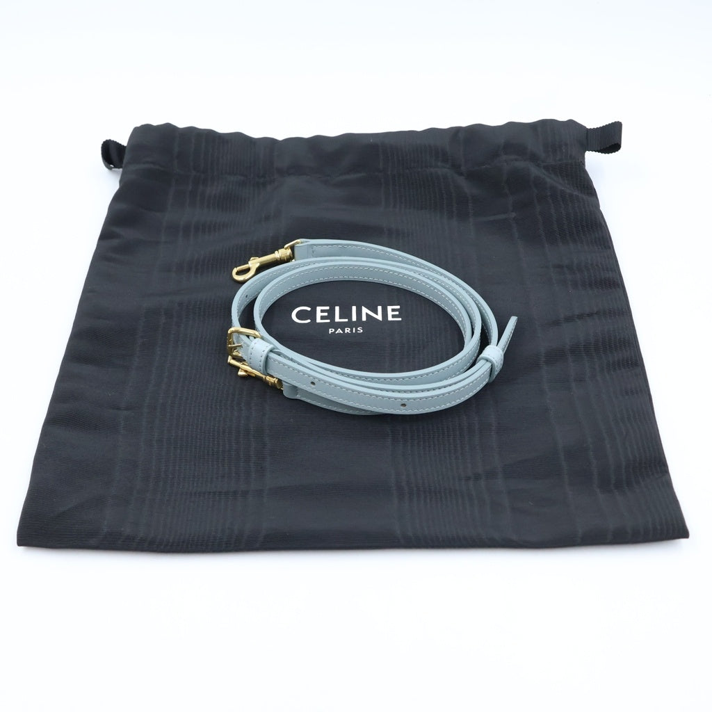CELINE(セリーヌ) ティーン ローラ 2WAYショルダーバッグ ハンドバッグ ライトブルー レザー レディース