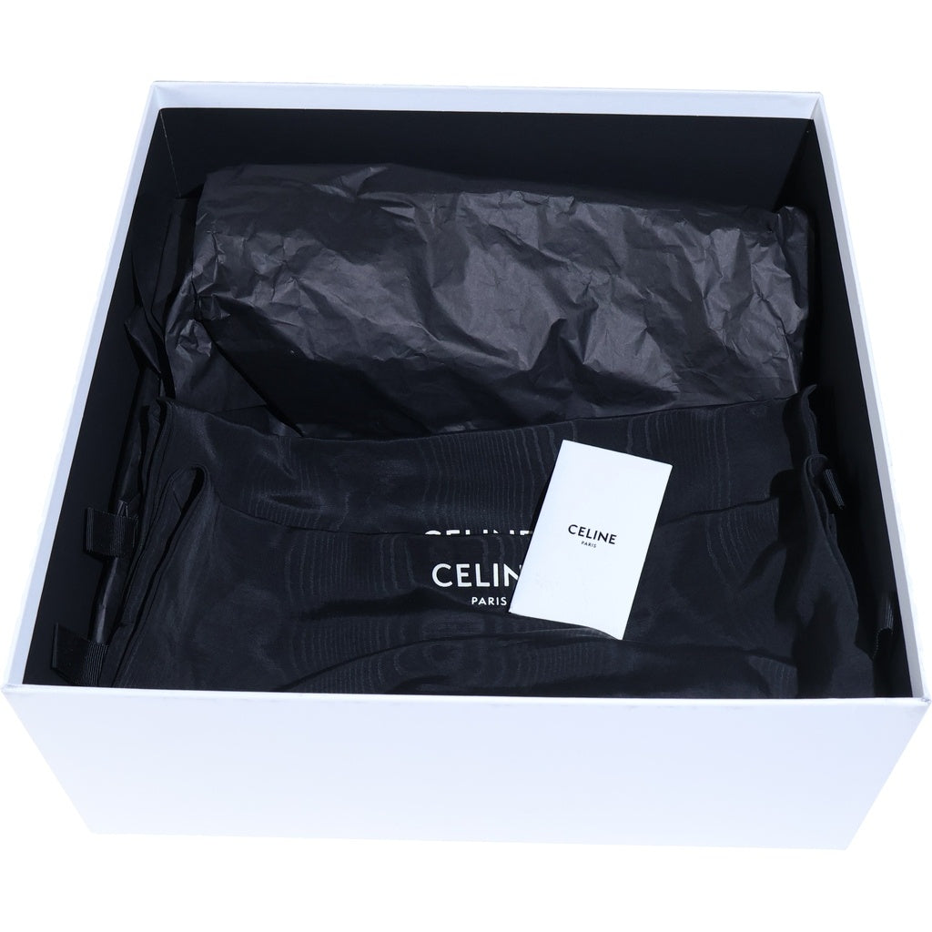 CELINE(セリーヌ) トリオンフ サンダル ブラック レザー×シリコン 厚底 レディース