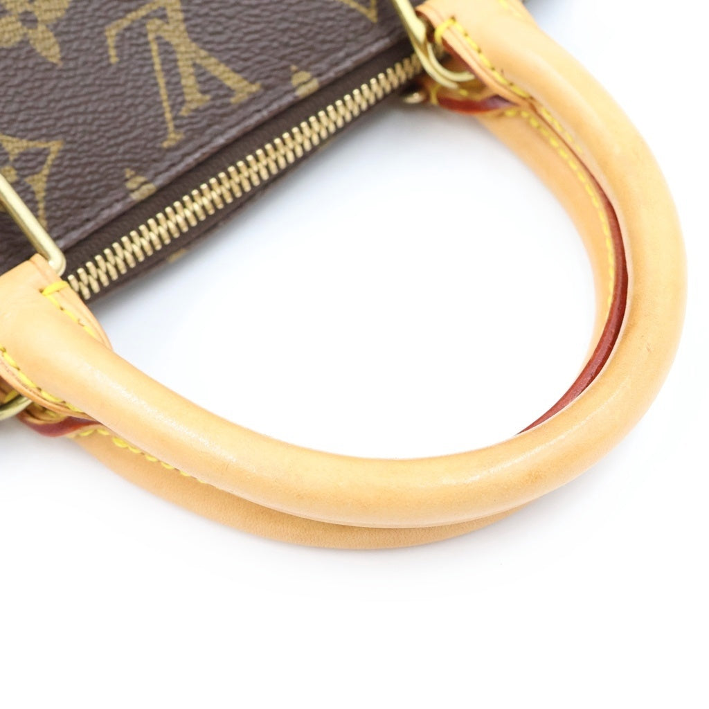 LOUIS VUITTON(ルイヴィトン) モノグラム アルマ ハンドバッグ ブラウン レザー×PVC M51130 ゴールド金具