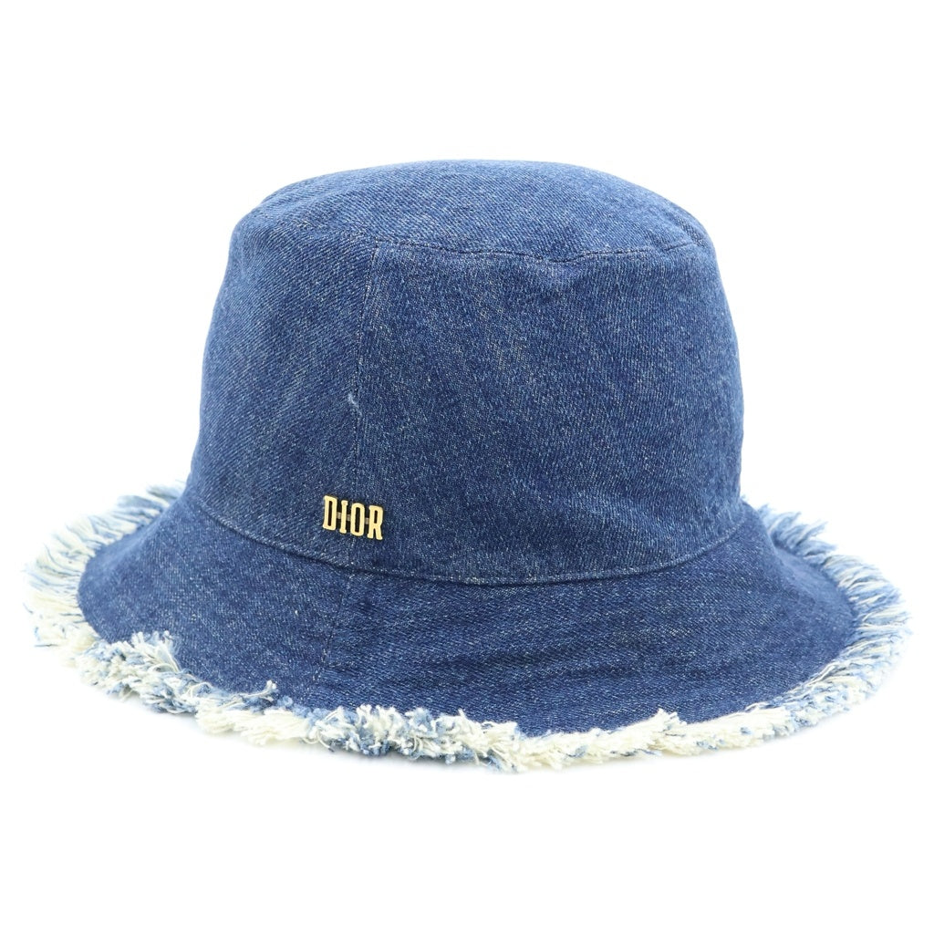 DIOR(ディオール) バケットハット ロゴ デニム ブルー