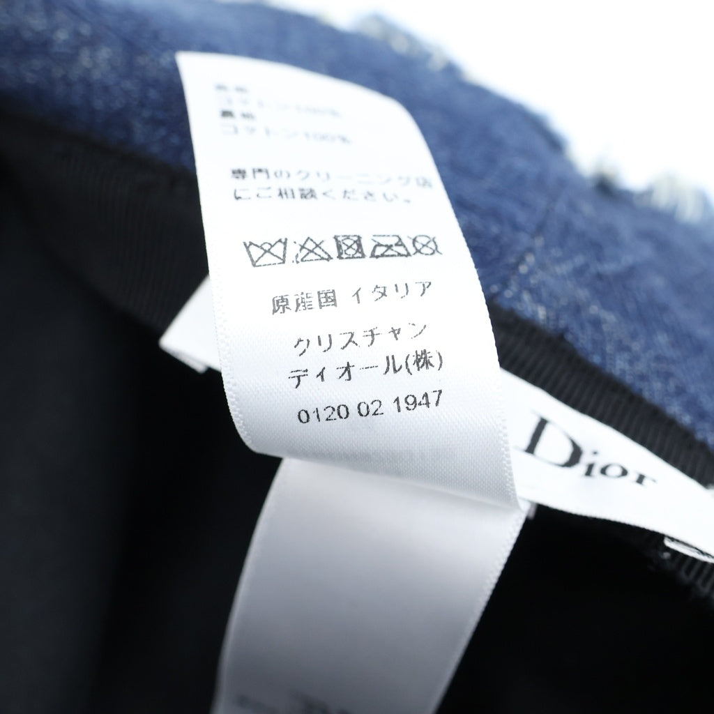 DIOR(ディオール) バケットハット ロゴ デニム ブルー