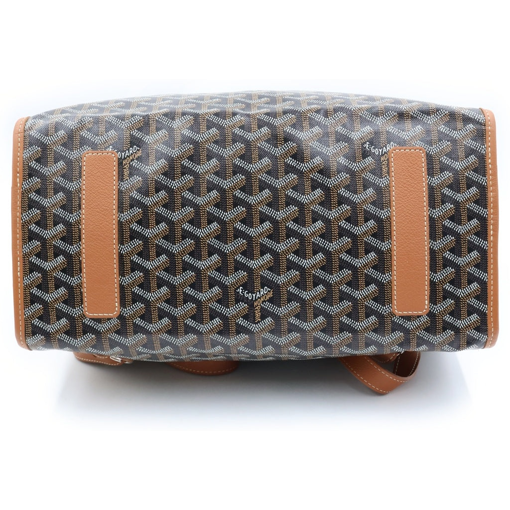 GOYARD(ゴヤール) サンレジェ バックパック リュック ネイビー×ブラウン PVC×レザー レディース