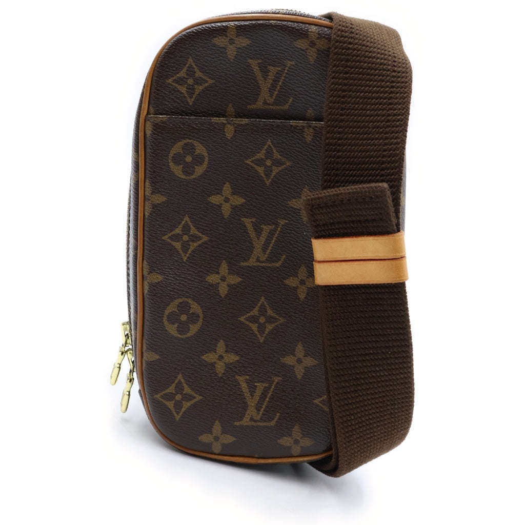 LOUIS VUITTON(ルイヴィトン) ポシェットガンジュ ショルダーバック ボディバック モノグラム PVC レザー ブラウン M51870